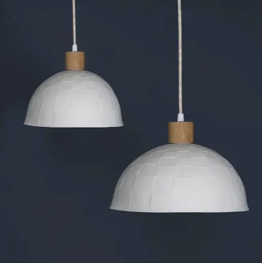 Lampe suspension demi cercle